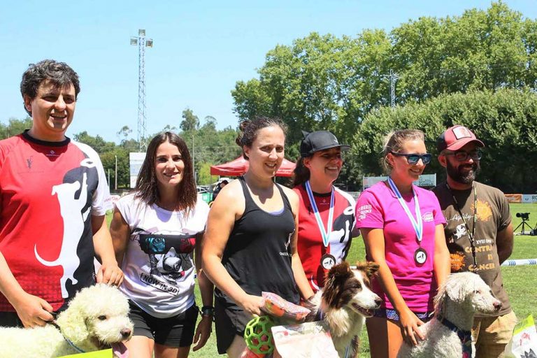 «Ringo», «Onza» e «Pelusa», no salón da fama do Trofeo Agility Concello de Ponteareas