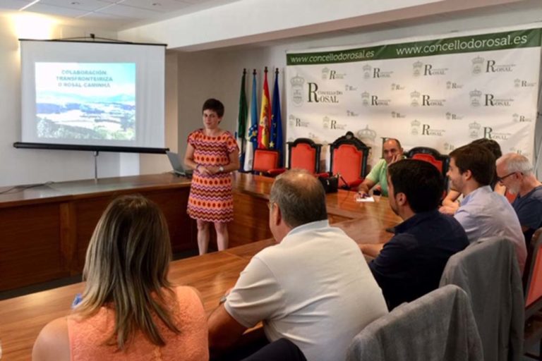 O goberno municipal de Caminha visita O Rosal