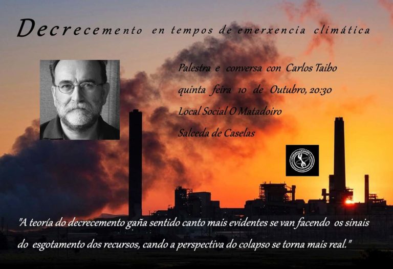 A Asociación Trezecatorze de Salceda organiza unha palestra e conversa con Carlos Taibo