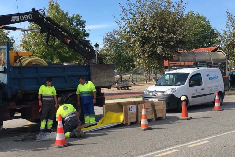 Nigrán estrea un novedoso sistema para substituir tubaxes sen necesidade de obra