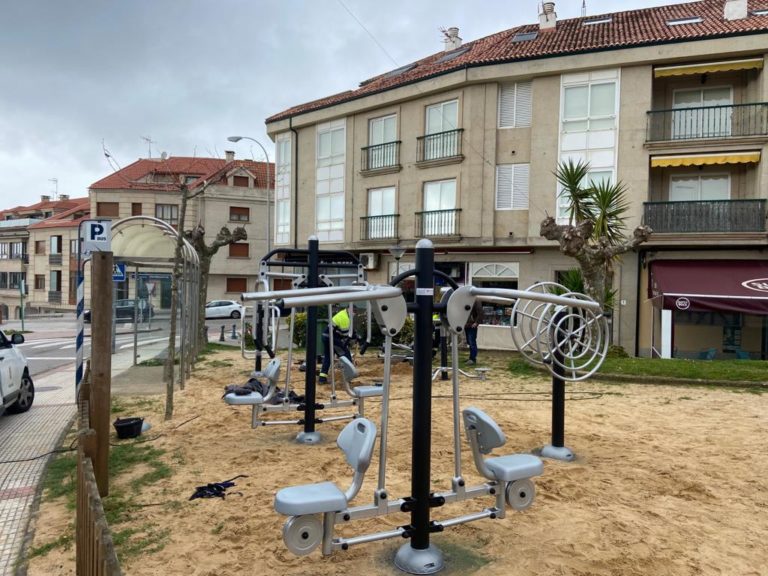 O Concello de Nigrán reforza as instalacións deportivas ao aire libre en Panxón cun circuíto biosaludable