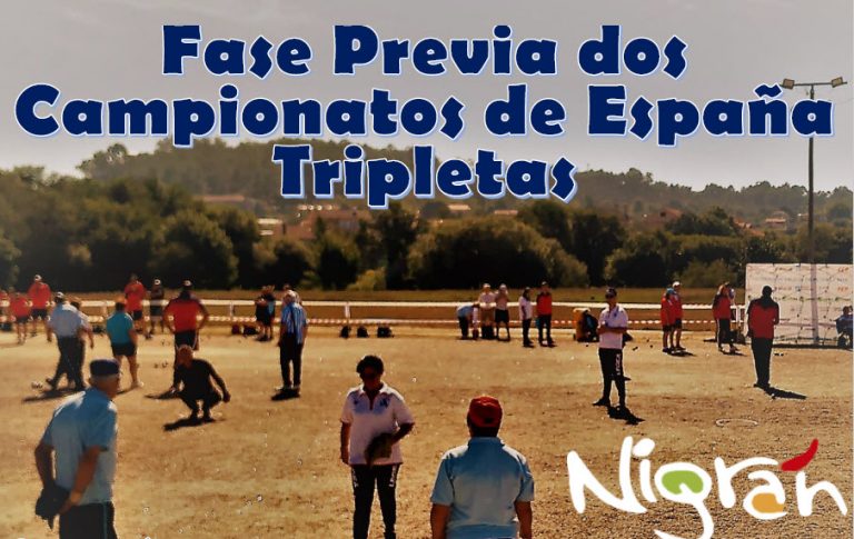 Nigrán acolle, en Porto do Molle, a fase previa do Campionato de España de Petanca de Tripletas