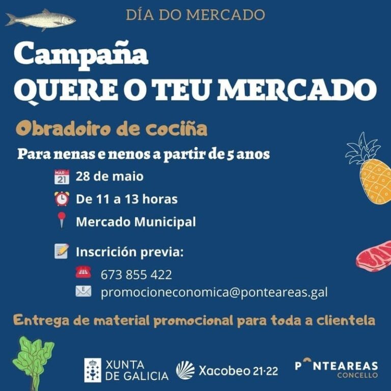 O Concello Ponteareas celebra o Día “Quere o teu Mercado” cun obradoiro de cociña infantil