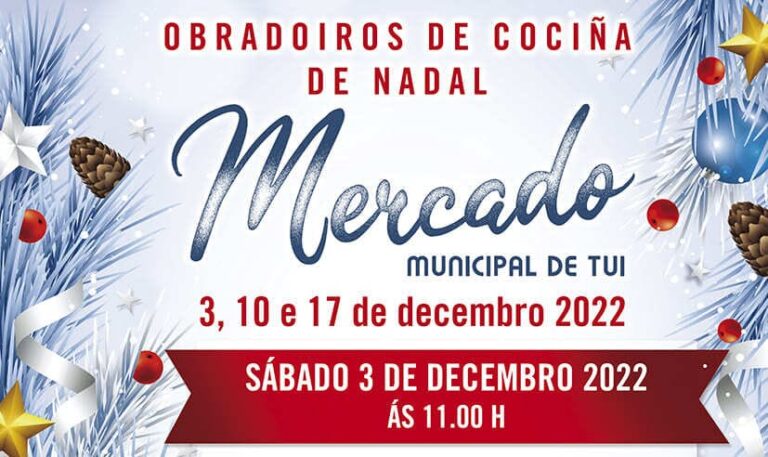 Obradoiros de cociña de Nadal no mercado de Tui