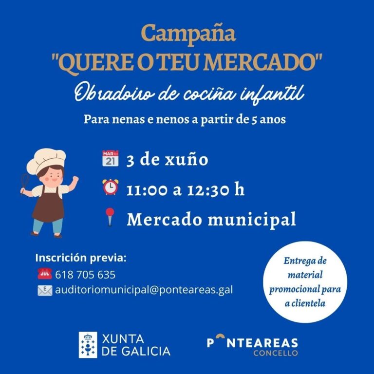 A cativada ponse tras os fogóns en Ponteareas coa campaña ‘Quere o teu mercado’