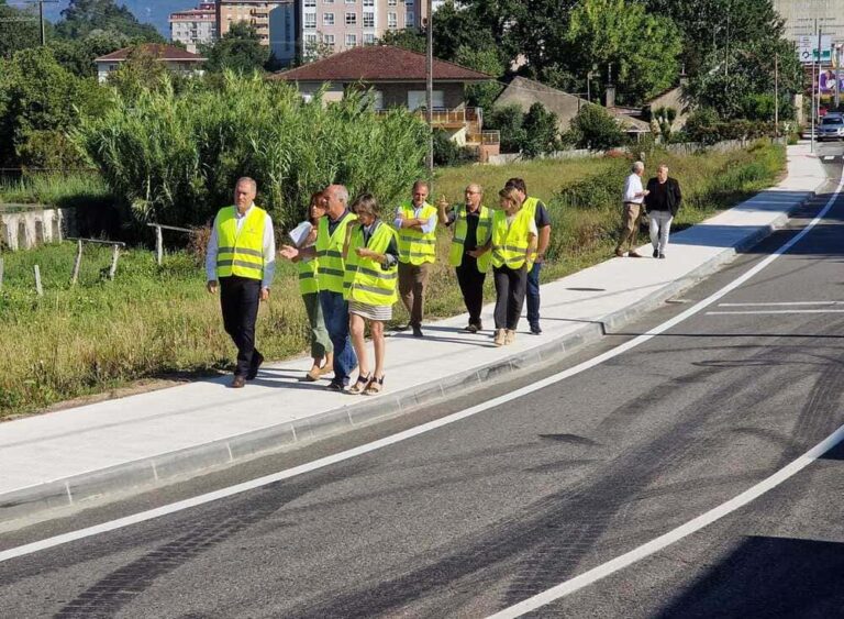 A Xunta afronta a fase final da mellora do tramo de concentración de accidentes da estrada po-403 ao seu paso por Ponteareas